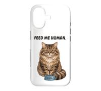 Feed Me Human Chat affamé Coque pour iPhone 17