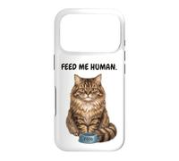 Feed Me Human Chat affamé Coque pour iPhone 17 Pro