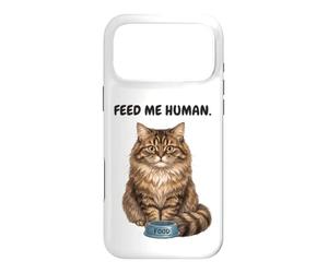 Feed Me Human Chat affamé Coque pour iPhone 17 Pro Max