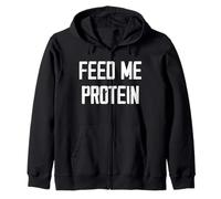 Feed Me Protein Funny Gym Sweat à Capuche