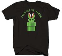 Feed Me Seymour T-Shirts à Manches courtess for Men(X-Large)