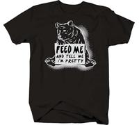 Feed Me T-Shirts à Manches courtess for Men(Large)