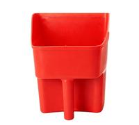 Feed Scoop - Spill Proof Enclosed Design with Ergonomic Grip Handle, Heavy Duty Pet Feeding Shovel, Multi Purpose Animal Food Scoop, Durable Measuring Shovel for Chicken Livestock Horse Cat Puppy Dry