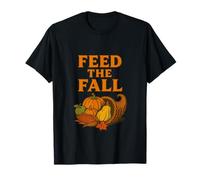 Feed The Fall Retro Thanksgiving Harvest Autumn T-Shirt
