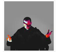 Feed the Rats/Orange, Red, Black Splatter