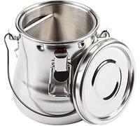 feedal Lave-pinceaux en acier inoxydable - Portable - Anti-fuite - Avec couvercle et filtre - 8,6 x 10,2 cm