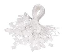 feedal - Lot de 1000 attaches en nylon de 17,8 cm pour étiquettes, vêtements, bagages, produits, bijoux - Blanc