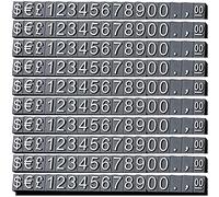 feedal Lot de 170 cubes d'affichage de prix réglables pour bijoux, montres, bagues, prix en dollar, noir