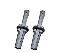 feedal Lot de 2 cales et cales en pierre de roche et cales à plumes pour béton, pierre de roche, outil à main 14 mm