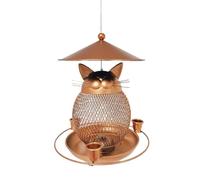 Feeder for Bird, Leak-Proof Feeding Station for Parrots, Squirrel-Proof Bait Container, Sturdy and Easy to Use, 7.87x8.66 inches, Ideal for Hummingbirds, Robins