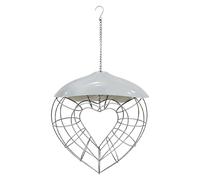 Feeders for Outdoors, Heart Shape Bluebird Feeding Station Decorative Feeder for Garden Backyard Patio Balcony Deck Front Yard Courtyard Park Lawn Use, Hanging Wild Feeding Accessory