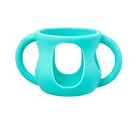 Feeding Bottle Handle Sleeve, Silicone Easy Grip, Breast Milk Holder with Transition Aid, Compact Pack Utility with Quick Fit, Accessory, Longtail Nursing Support for Kids Use