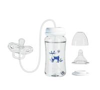 Feeding Bottle - Leakproof Silicone Milk Bottles for Pacifier | Anti Colic with Self Feedings Nursery Bottle, Leakproof Anti Colic for Travel Daycare Camping Picnic Daily Feeding Use