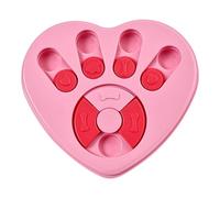 Feeding Dog Bowl, Maze Feeder, Interactive Puzzle Bowl in Dogs, Anti-Choking Cats Heart-Shaped, Rotating Dog Treat for Healthy Eating, Aid Pets Digestion, 26.8x24x3.2cm