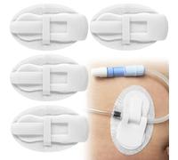 Feeding Tube Pads for Peritoneal Dialysis Peg/G/J Tube Stabilizer Accessories PD Abdominal Support Holder Patch Individually Packed Adhesive Stickers for Elderly Man Woman (Pack of 10)
