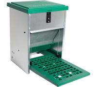 Feedomatic Distributeur automatique d'aliments avec marchepied Mangeoire de 20 kg pour poules Dindes Volaille