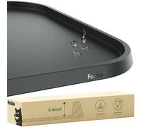 Feedoo Tapis Gamelle Chien et Chat [Anti-déformation],Imperméable Tapis Gamelle Chat pour Gamelles de Nourriture et d’Eau,Base Antidérapants,Tapis Silicone sans BPA &Passe au Lave-Vaisselle(Gris)