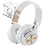 Feegar Casque Bluetooth sur oreille, 65 heures d'autonomie et ANC, BT 5.4 sans fil avec microphone, Hi-Fi stéréo, pliable, léger, basses profondes pour la maison, le bureau, téléphone portable, PC
