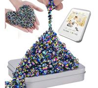 Feegela 510 PièCes Aimants en HéMatite, Mini aimants colorés, Pierres magnétiques Tueur de Stress Polyvalent pour la créativité et ASMR,pour Accueil, Bureau,l'idée Cadeau Parfaite(Couleur)