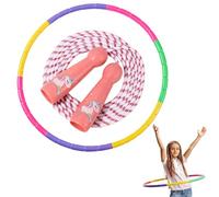 Feegela Cerceau Hula Hoop avec Corde à Sauter Kit 2 en 1, 64 cm, 100 g