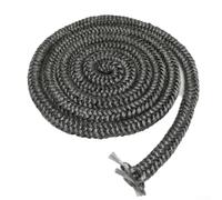 Feegow 1 joint de porte pour poêle à bois, corde à feu noire, 25 mm x 3 m de long