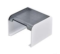 Feegow Cache-prise - Couvercle pour interrupteur mural - Protection pour interrupteur - Plastique étanche et résistant aux éclaboussures (gris)
