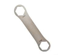 Feegow Clé à capuchon supérieur pour l'entretien Rockshox et Fox-Fork - Outil d'entretien en acier inoxydable avec design à double tête - Clé portable légère pour réparation de vélo (27-28 mm)