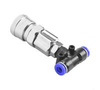 Feegow Connecteurs de ligne d'air - Coupleur d'air à trois voies et kit, raccords pneumatiques en métal pour camions et remorques Application (A)