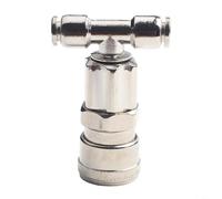 Feegow Connecteurs de ligne d'air - Kit de coupleur d'air à trois voies et de bouchon, raccords pneumatiques en métal pour camions et remorques (C)