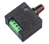 Feegow Contrôleur de vitesse 5-12 V 2 A pour ventilateur moteur de refroidissement à eau radiateur Régulateur de lumière LED Module DIY avec fonctionnement silencieux intelligent Noir