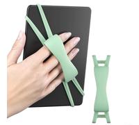 Feegow Dragonne souple pour Kindle - Pour liseuses et tablettes de 4,7 à 8" - Sangle élastique - Support de lecture sécurisé au lit (vert)