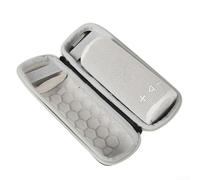 Feegow Étui de voyage rigide en EVA pour haut-parleur JBL GRIP, étui de transport étanche et portable avec compartiments réglables, 22 x 9 x 9 cm (gris)