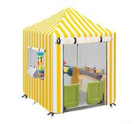 Feegow Housse de maison de jeu - Housse robuste 210D pour maison de jeu Smoby, imperméable et protection solaire, housse de maison de jeu pour enfants avec sangles de fixation et boucles (jaune)