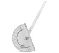 Feegow Jauge à onglet en métal pour mini scie de table, règle d'angle avec grande poignée, design compact de 180 mm pour le travail du bois et les machines à router circulaires