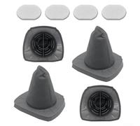 Feegow Kit de filtres de rechange pour aspirateur Eureka NES100, 4 filtres tasse et 4 filtres pré-moteur pour aspirateur filaire BDST1601 3 en 1, ensemble de filtres à poussière
