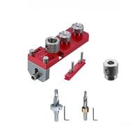 Feegow Kit de forets coniques pour profils en aluminium avec trous de 6 mm, 8 mm, 10 mm, 14 mm, tailles de trous M6 M8, fonction taraudage, embouts en acier inoxydable et corps en alliage