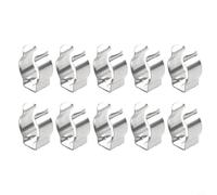 Feegow Lot de 10 pinces à ressort en tissu éponge | Pinces à ressort ouvertes pour garage, abri de jardin, terrasse, armoire, balai, râteau (16 mm)