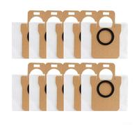Feegow Lot de 10 sacs à poussière de rechange compatibles avec aspirateur robot JONR pour P20 Pro - Grande capacité de 3 à 3,5 l - Non tissés