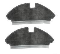 Feegow Lot de 2 serpillères en microfibre pour aspirateur robot MOVA M1 et Ttouver M1, accessoires de rechange pour la maison avec animaux domestiques et enfants, gris