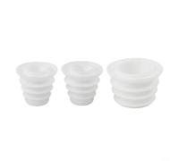 Feegow Lot de 3 bagues d'étanchéité de rechange pour aspirateur robot Narwal J1/J2/J3/J4, kit de joint d'étanchéité en caoutchouc pour brosse principale, accessoires d'entretien de brosse latérale