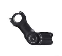 Feegow Rehausseur de potence de vélo réglable, pour VTT, vélo de route, extension de guidon en alliage d'aluminium avec angle ± 60°, tailles de serrage 25,4 mm et 31,8 mm (25,4 x 110 mm)
