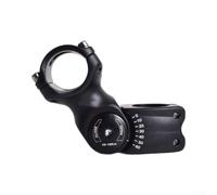 Feegow Rehausseur de potence de vélo réglable, pour VTT, vélo de route, extension de guidon en alliage d'aluminium avec angle ± 60°, tailles de serrage 25,4 mm et 31,8 mm (31,8 x 90 mm)