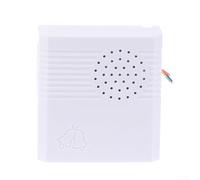 Feegow Sonnette filaire DC 12 V, 38 tonalités vocales, carillon fort 90 dB pour contrôle domestique, kit de sonnette électronique Ding Dong à montage mural, blanc