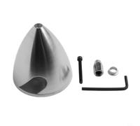 Feegow Spinner en aluminium pour modèles d'avions télécommandés, coque d'écrou d'hélice en alliage haute résistance pour moteurs au méthanol, conception à faible résistance au vent, argent, plusieurs