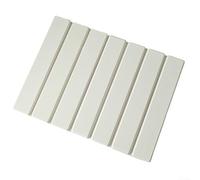 Feegow Tapis de séchage pliable pour comptoir de cuisine, tapis de terre de diatomée super absorbant, 40 x 30 cm, convient pour les aliments et peu encombrant (blanc)