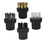 Feegow Tête de brosse de rechange pour balai vapeur M8 en laiton et poils doux pour nettoyage multi-surfaces sur carrelage, tapis, tissus d'ameublement, compatible avec la plupart des nettoyeurs