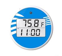 Feegow Thermomètre de piscine flottant facile à lire - Thermomètre numérique sans fil - Alarme étanche Thermomètre électronique pour piscines, baignoires