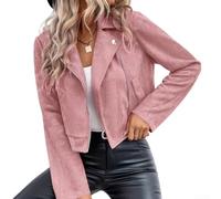 Feegow Veste d'hiver courte coupe-vent doublée en polaire chaude pour femme | Intérieur doublé en polaire, pour une sensation douce et confortable, style manteau court, usage quotidien décontracté