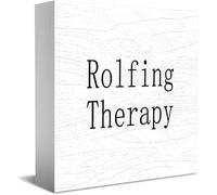 Feehiget Rolfing Therapy Home Office Decor Boîte en bois 12,7 x 12,7 cm