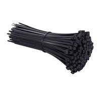 FEEIMOL Attache Cable, 500 Pièces Collier de Serrage 120 mm x 4 mm, Serre Câbles Nylon Noir